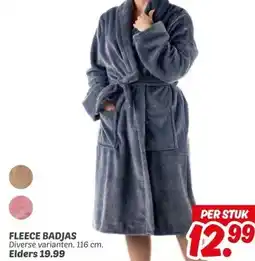 Dekamarkt FLEECE BADJAS aanbieding