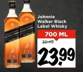Vomar Voordeelmarkt Johnnie Walker Black Label Whisky aanbieding