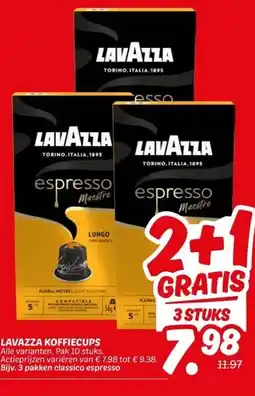 Dekamarkt LAVAZZA KOFFIECUPS aanbieding