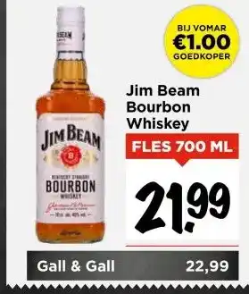 Vomar Voordeelmarkt Jim Beam Bourbon Whiskey aanbieding