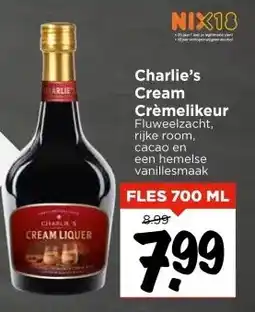 Vomar Voordeelmarkt Charlie's Cream Crèmelikeur aanbieding
