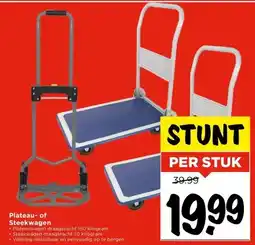 Vomar Voordeelmarkt Plateau- of Steekwagen aanbieding