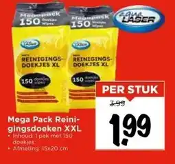 Vomar Voordeelmarkt Mega Pack Reini- gingsdoeken XXL aanbieding