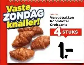 Vomar Voordeelmarkt Versgebakken Roomboter Croissants aanbieding