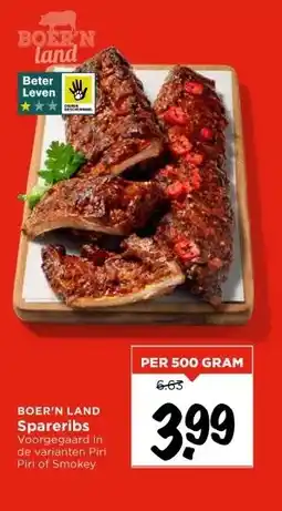 Vomar Voordeelmarkt BOER'N LAND Spareribs aanbieding
