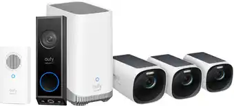Coolblue EufyCam 3 3-Pack + Video Doorbell E340 + Chime aanbieding