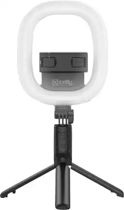 Coolblue Celly Ring Light Tripod Compact Bluetooth aanbieding