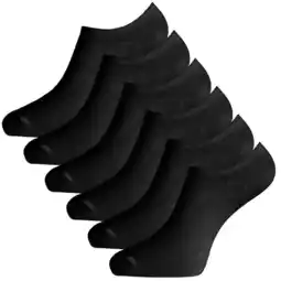 ANWB Bamboo Basics JAMIE Footies 6-pack Unisex Zwart aanbieding