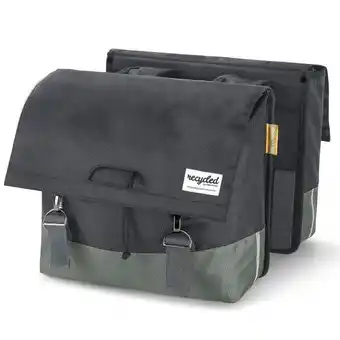 ANWB Urban Proof Dubbele Fietstas 40 Liter Grijs Groen aanbieding