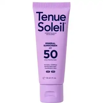 Holland & Barrett Tenue Soleil Mineral Sunscreen SPF50 - 30ml aanbieding