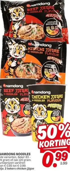 Dekamarkt NAMDONG NOODLES aanbieding