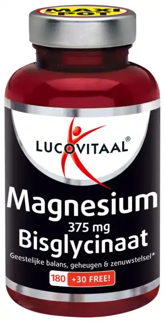 De Online Drogist Lucovitaal Magnesium Bisglycinaat 375mg Tabletten aanbieding