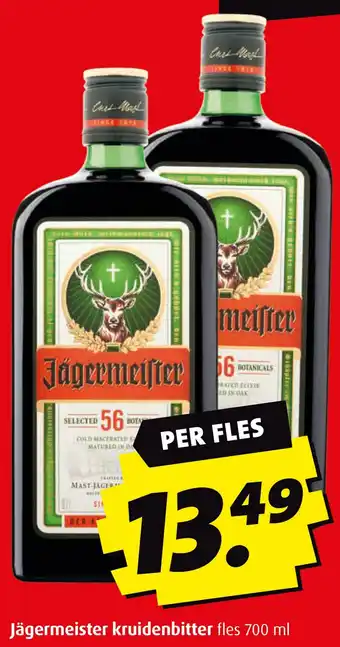 Boni Jägermeister kruidenbitter aanbieding