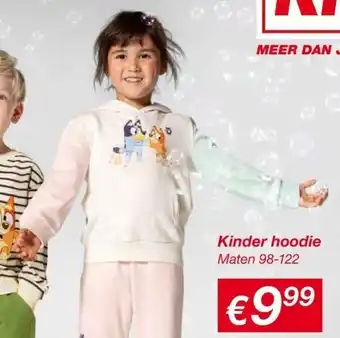 Kik Kinder hoodie aanbieding