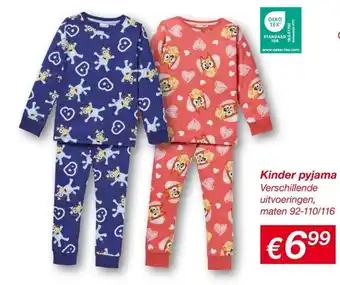 Kik Kinder pyjama aanbieding