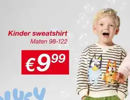 Kik Kinder sweatshirt aanbieding