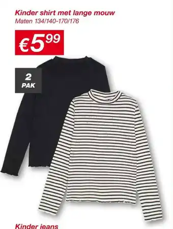Kik Kinder shirt met lange mouw aanbieding