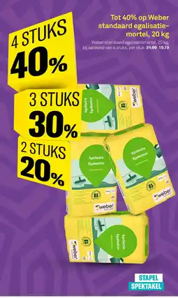 Karwei Op weber standaard egalisatie aanbieding