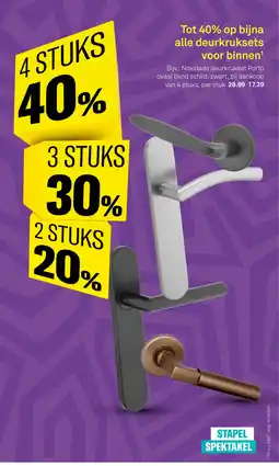 Karwei Op bijna alle deurkruksets voor binnen¹ aanbieding