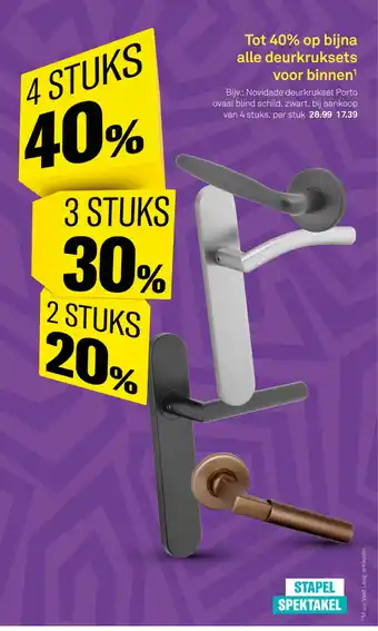 Karwei Op bijna alle deurkruksets voor binnen¹ aanbieding
