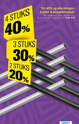 Karwei Op alle steiger buizen & koppelstukken aanbieding
