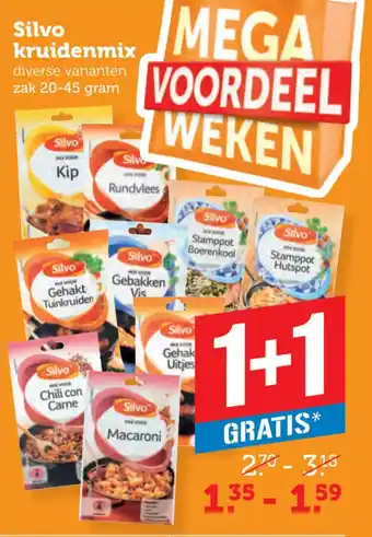 Dagwinkel Silvo kruidenmix aanbieding