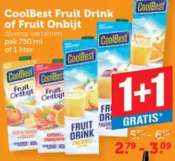Dagwinkel CoolBest Fruit Drink of Fruit Onbijt aanbieding