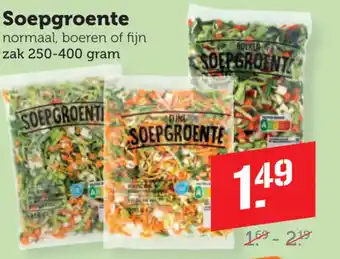 Dagwinkel Soepgroente aanbieding