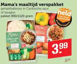 Dagwinkel Mama's maaltijd verspakket aanbieding