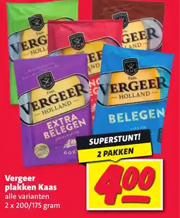 Nettorama Vergeer plakken Kaas aanbieding