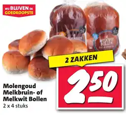 Nettorama Molengoud Melkbruin of Melkwit Bollen aanbieding