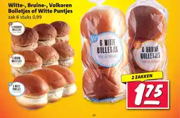 Nettorama Witte, Bruine, Volkoren Bolletjes of Witte Puntjes aanbieding