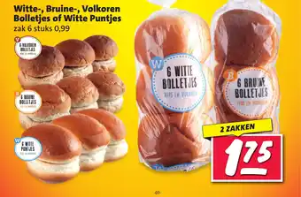 Nettorama Witte, Bruine, Volkoren Bolletjes of Witte Puntjes aanbieding