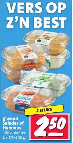Nettorama G'woon Salades of hummus aanbieding