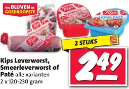 Nettorama Kips Leverworst, Smeerleverworst of Paté aanbieding