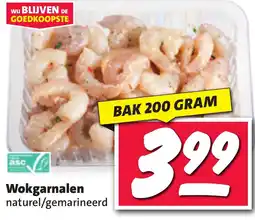 Nettorama Wokgarnalen naturel gemarineerd aanbieding