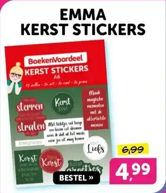 Boekenvoordeel EMMA KERST STICKERS aanbieding