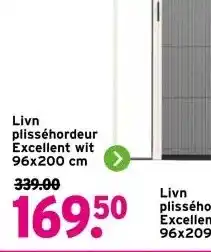 GAMMA Livn plisséhordeur Excellent wit aanbieding