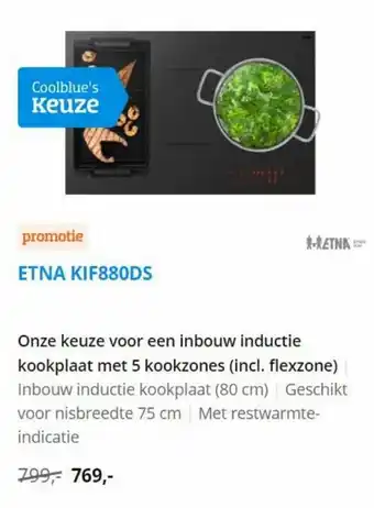 Coolblue ETNA KIF880DS aanbieding