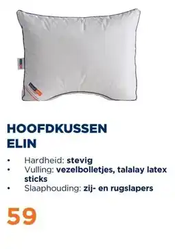 TotaalBED Hoofdkussen Elin | Vezelbolletjes aanbieding