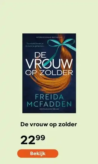 The Read Shop De vrouw op zolder aanbieding