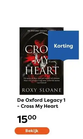 The Read Shop De Oxford Legacy 1 - Cross My Heart aanbieding