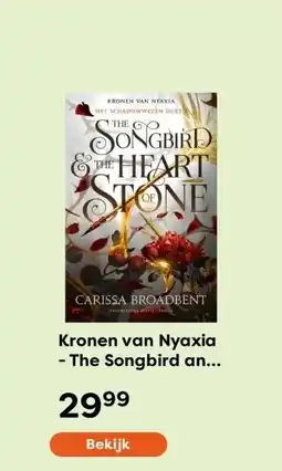 The Read Shop Kronen van Nyaxia - The Songbird and the Heart of Stone aanbieding