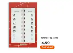The Read Shop Kalender op schild aanbieding