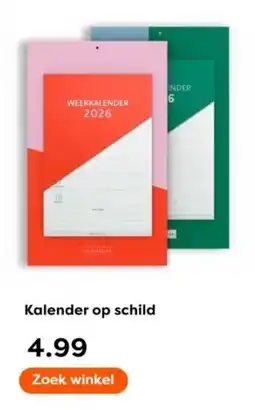 The Read Shop Kalender op schild aanbieding
