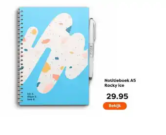 The Read Shop Notitieboek A5 Rocky ice aanbieding