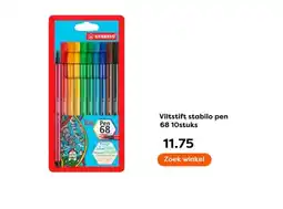 The Read Shop Viltstift stabilo pen 68 10stuks aanbieding