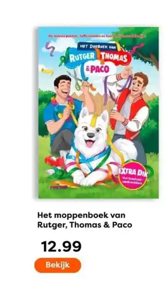 The Read Shop Het moppenboek van Rutger, Thomas & Paco aanbieding