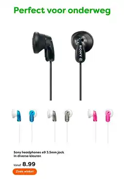The Read Shop Sony headphones e9 jack aanbieding