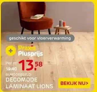 Praxis DECOMODE LAMINAAT LIONS aanbieding